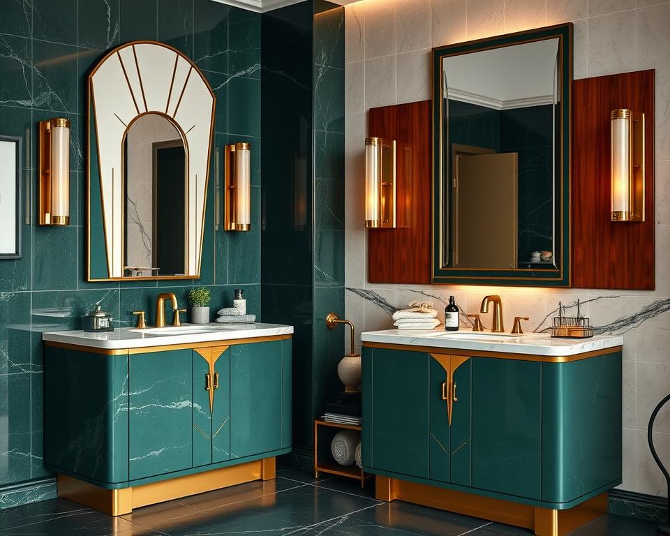 Art Deco bathroom vanities