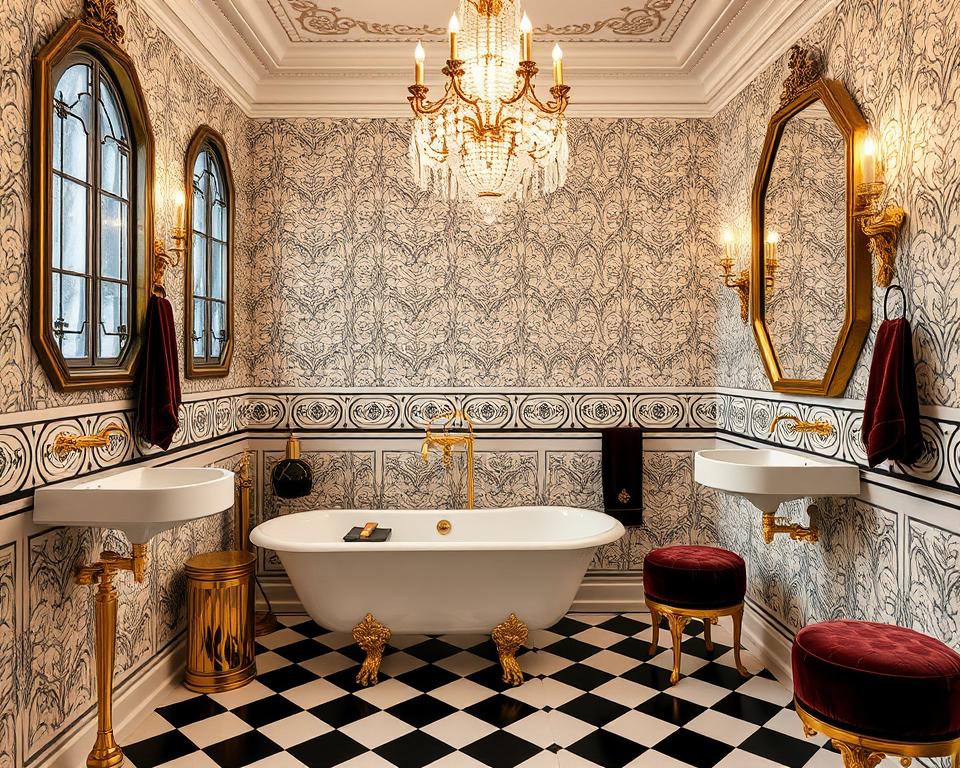 Gatsby-inspired bathrooms