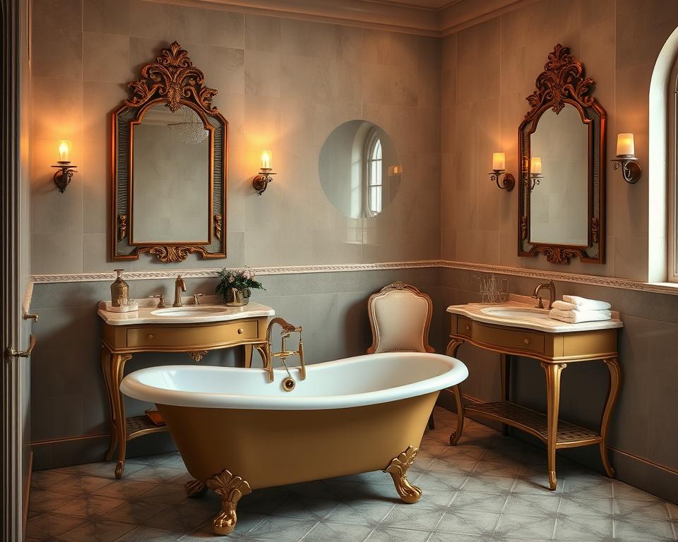 Prohibition era bathroom decor