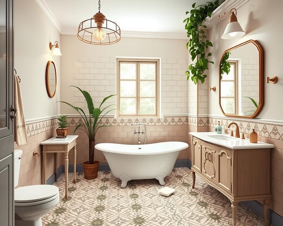 bathroom decor vintage modern