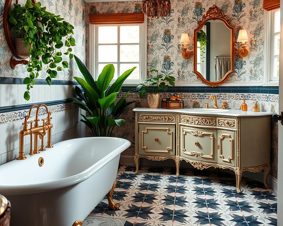 bathroom decor vintage modern