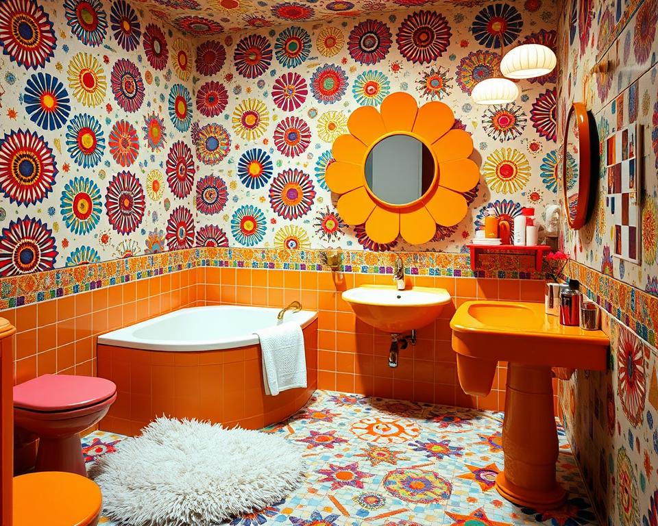 Groovy 60s Bathroom Decor: Add Retro Color & Style