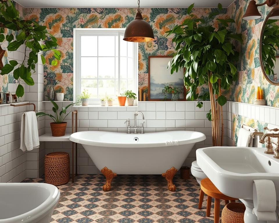 eclectic bathroom design