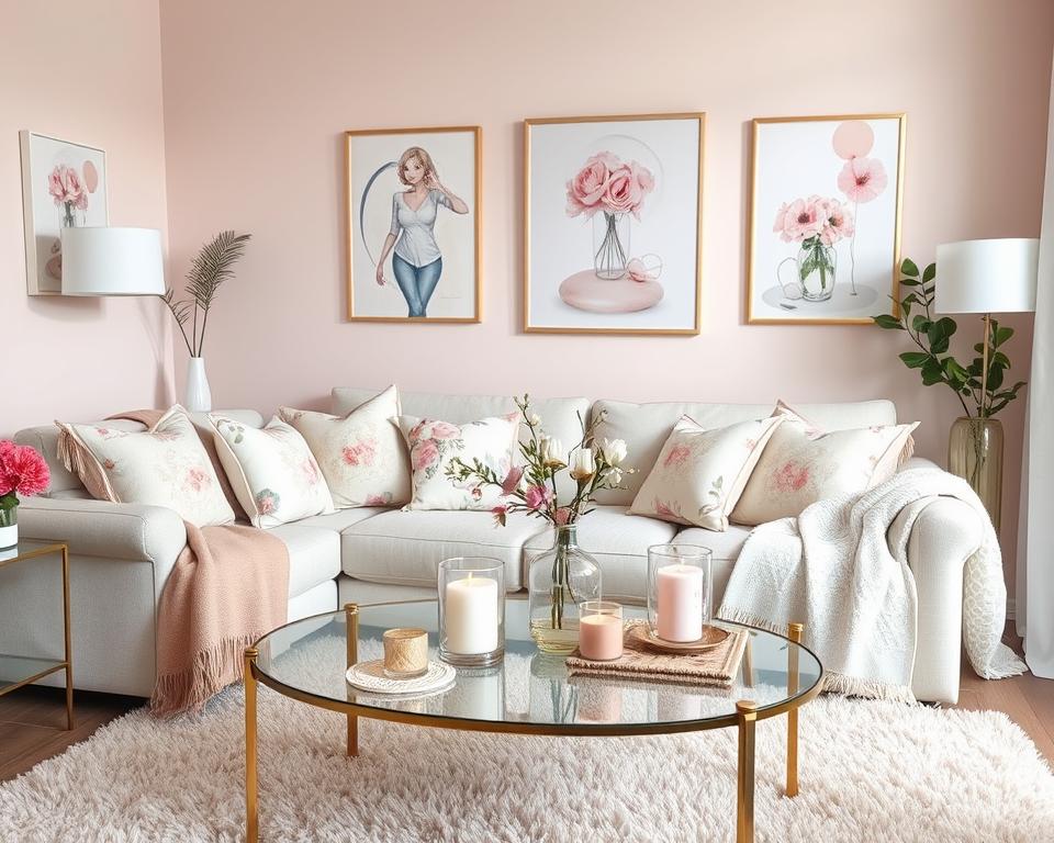 girly living room accessories