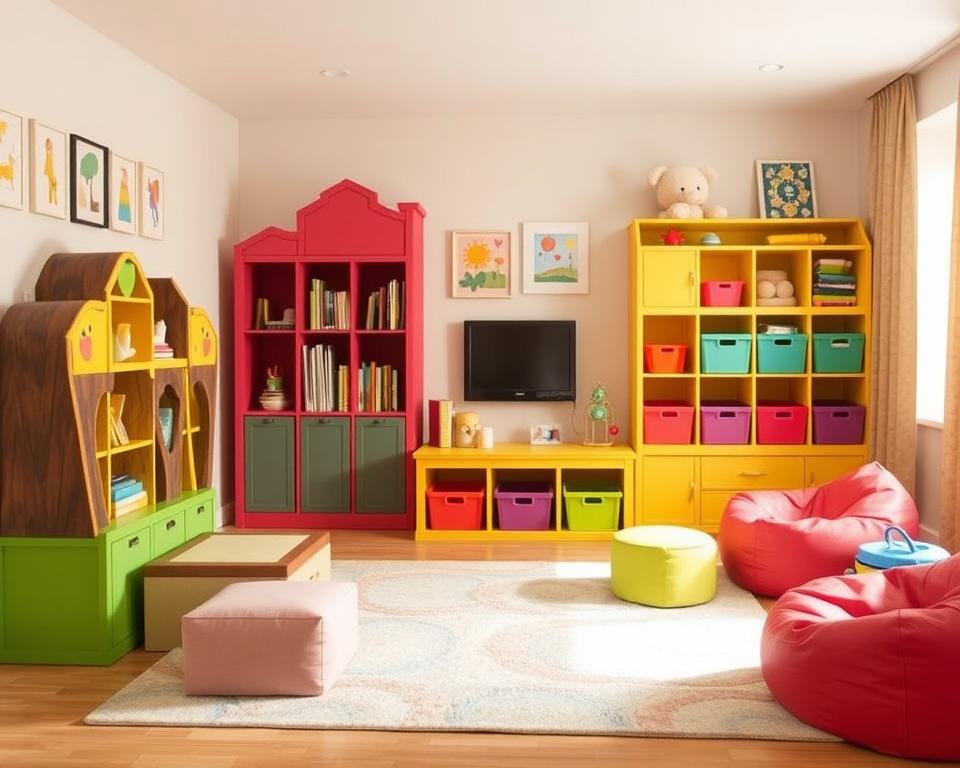 living room storage ideas for kids