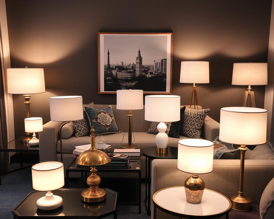 living room table lamps