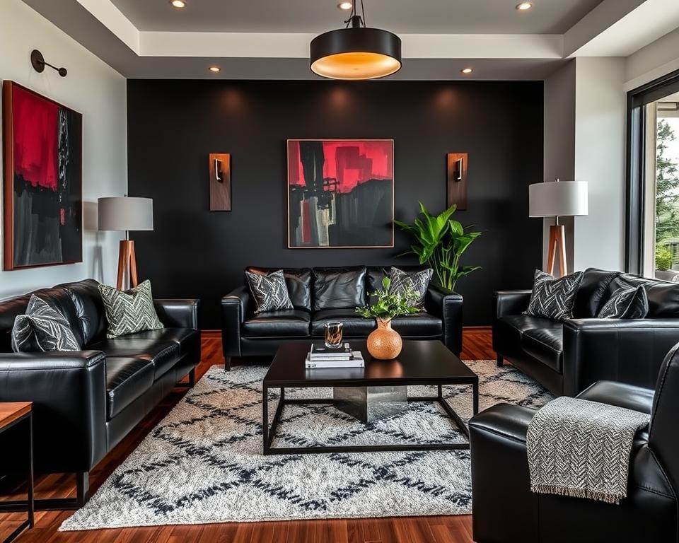 masculine living room decor