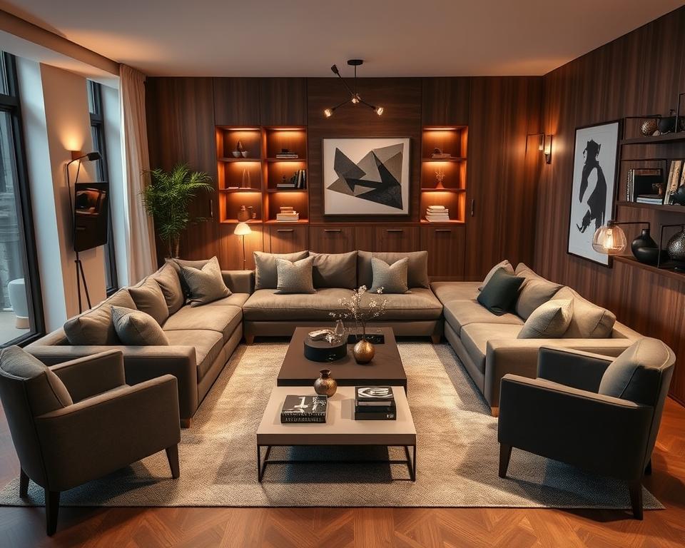 maximizing living room layout for men