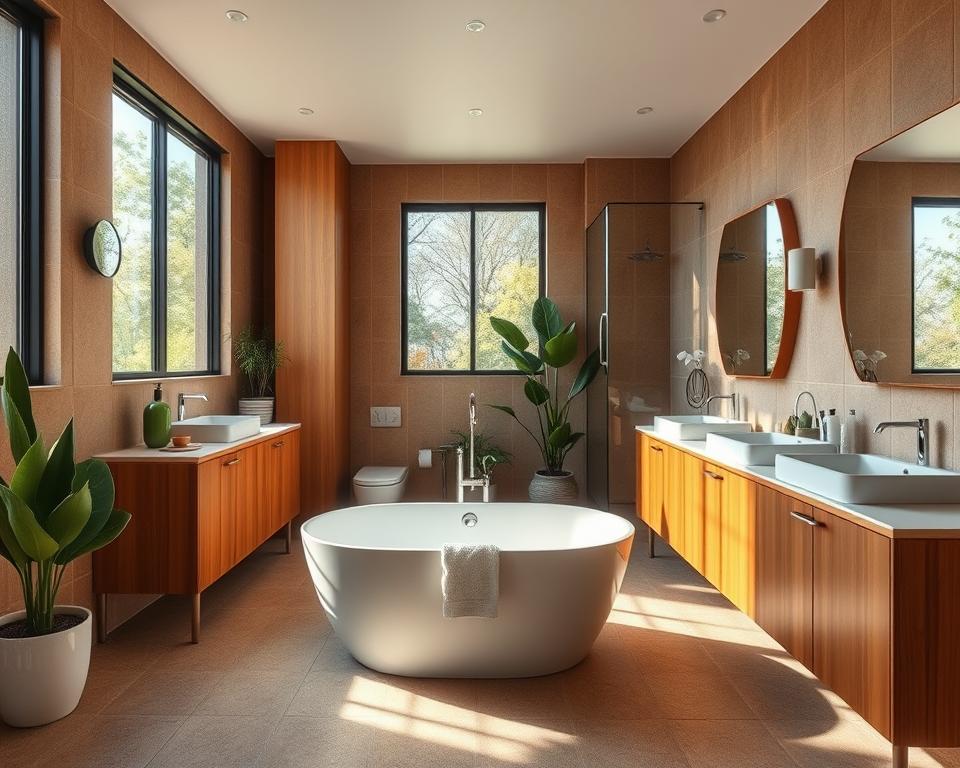 mid-century modern bathroom