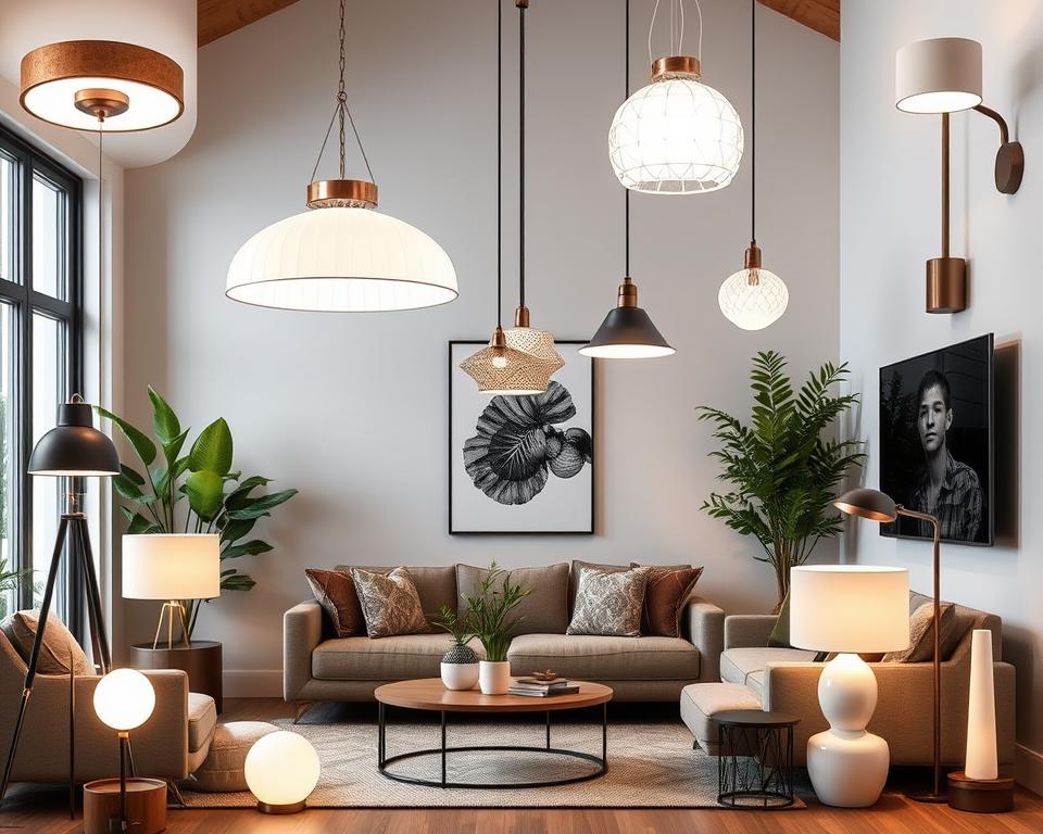 trending living room lighting