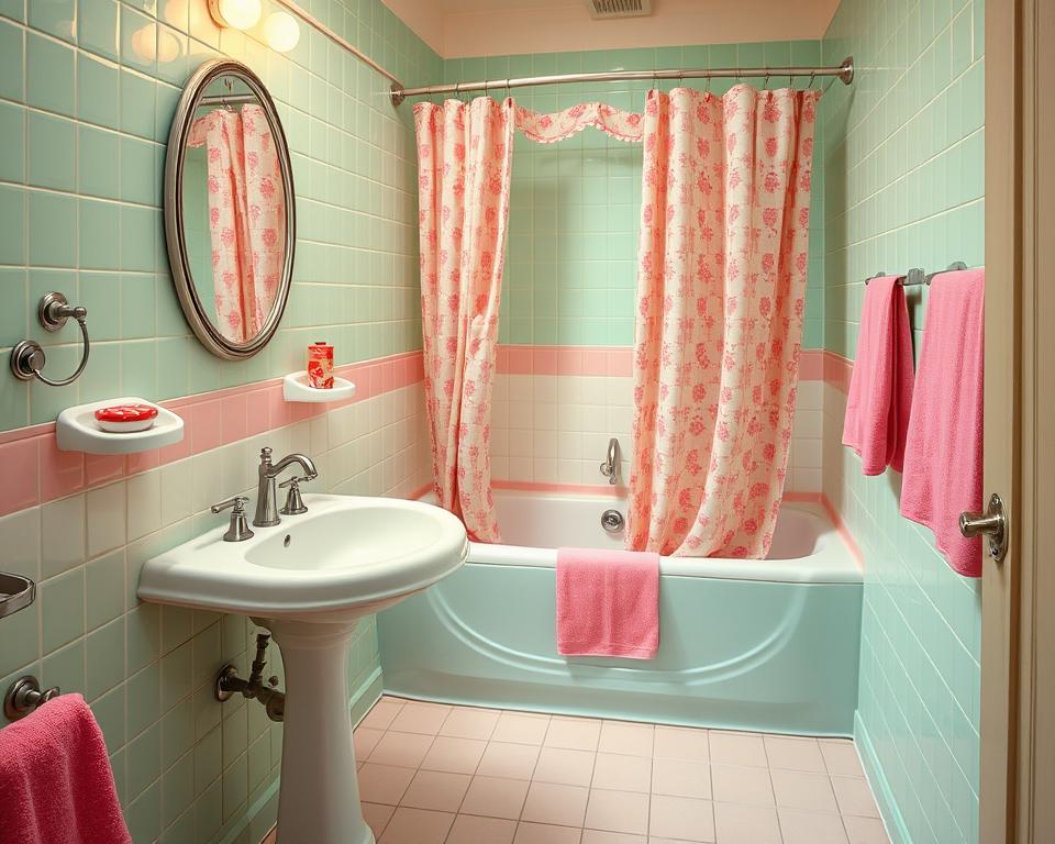 vintage 50s bathroom decor