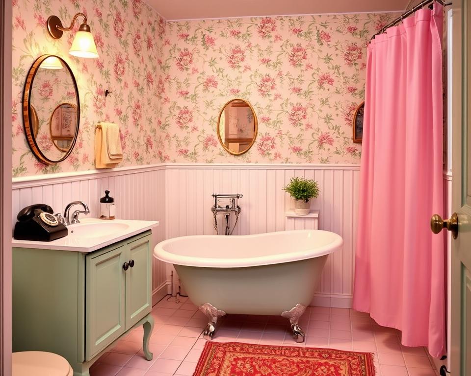 vintage 50s bathroom decor