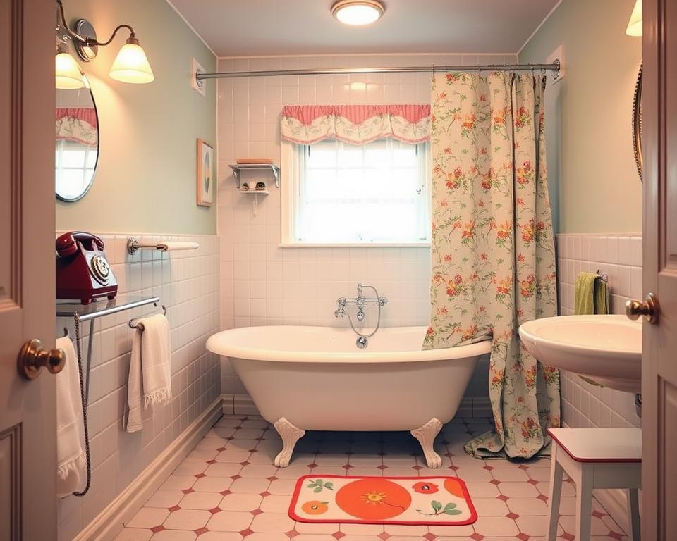 vintage 50s bathroom decor