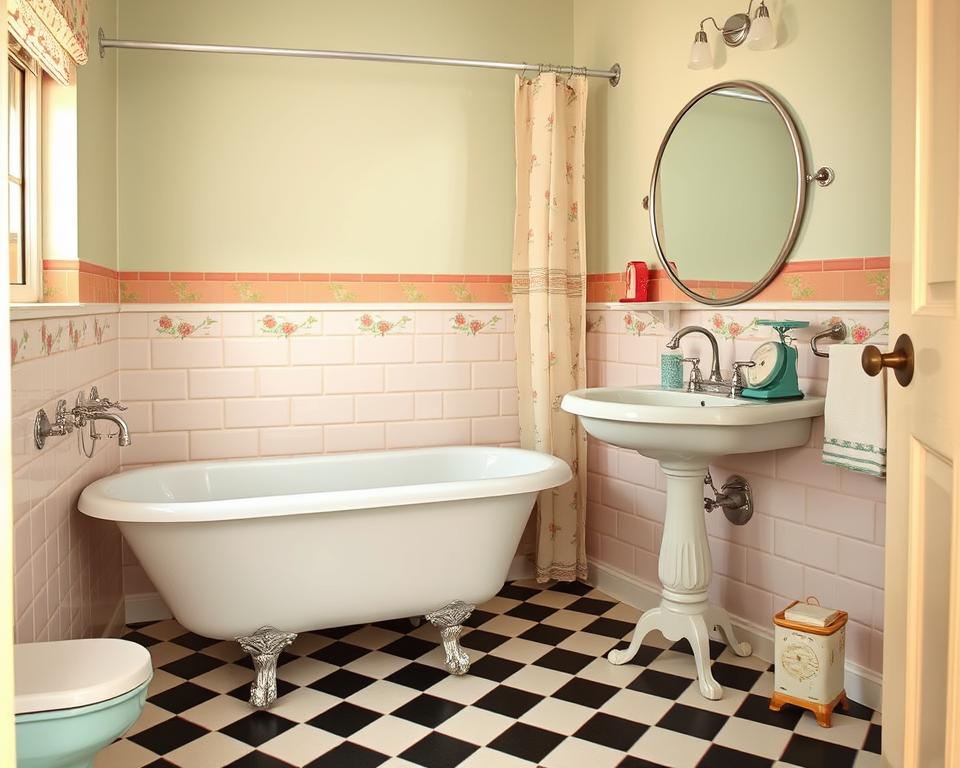 Retro Charm: Vintage 50s Bathroom Decor Ideas