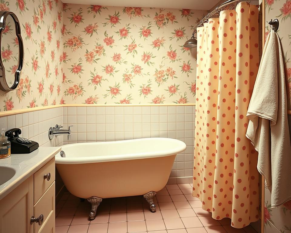 vintage bathroom decor 1950s