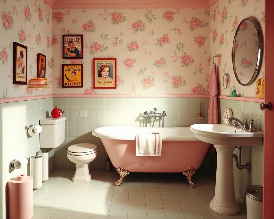 vintage bathroom decor 1950s