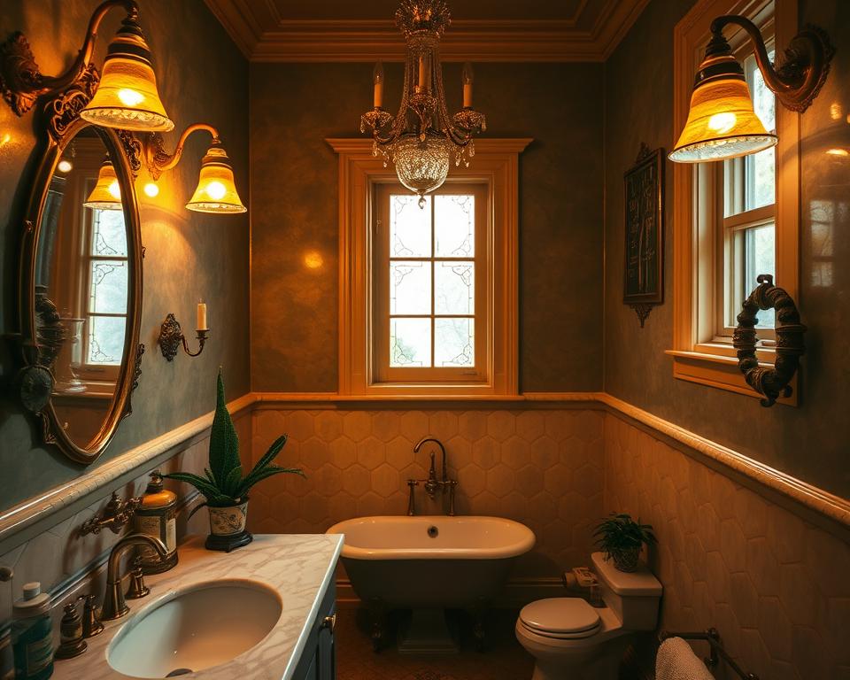 vintage bathroom lighting