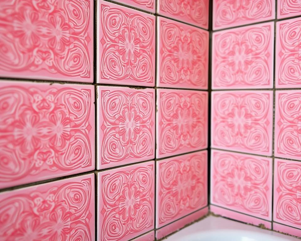 vintage pink tiles