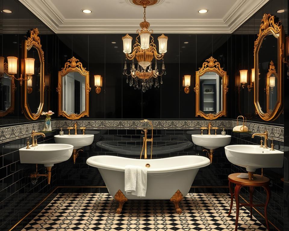 1920s bathroom decor