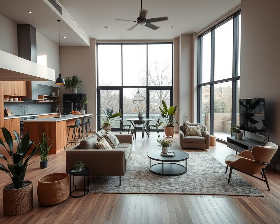 open-concept living
